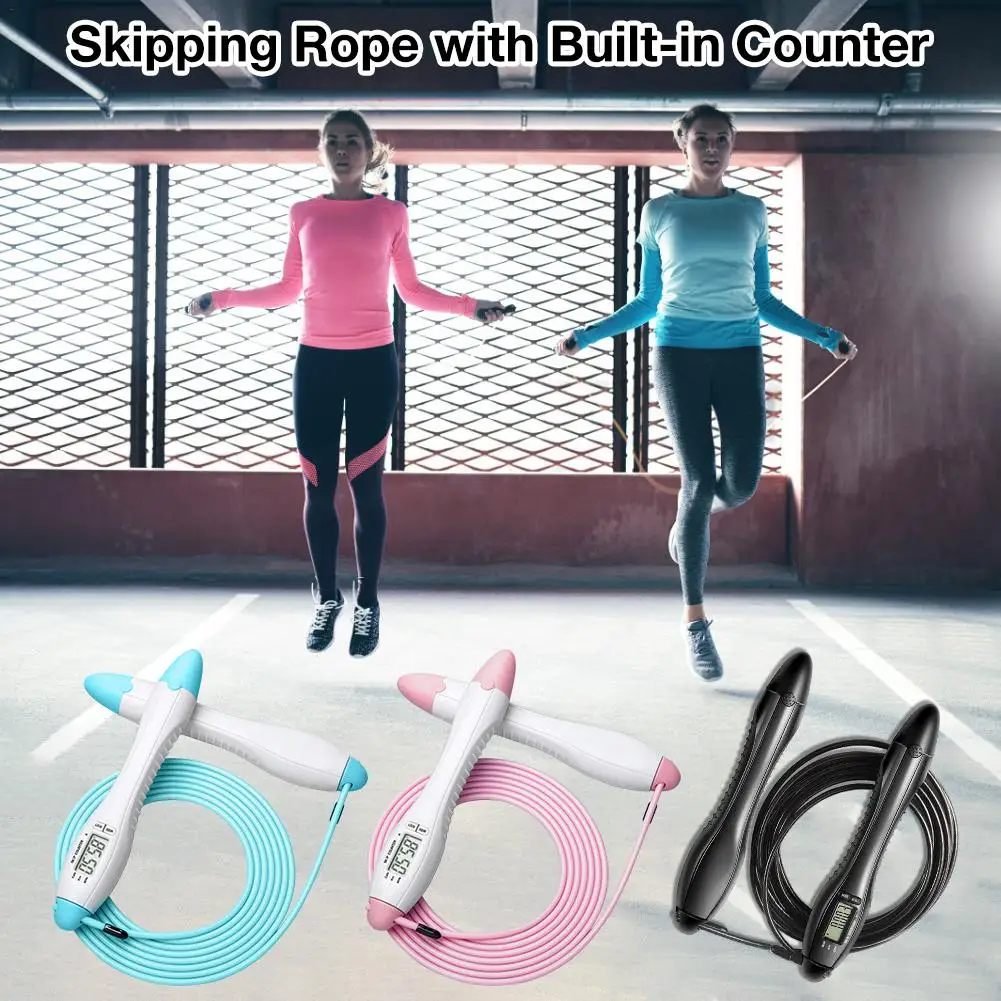 

Speed Jump Rope Counter Built In Skipping Rope For MMA Boxing Jumping Training Lose Weight Fitness Home Gym Men Women
