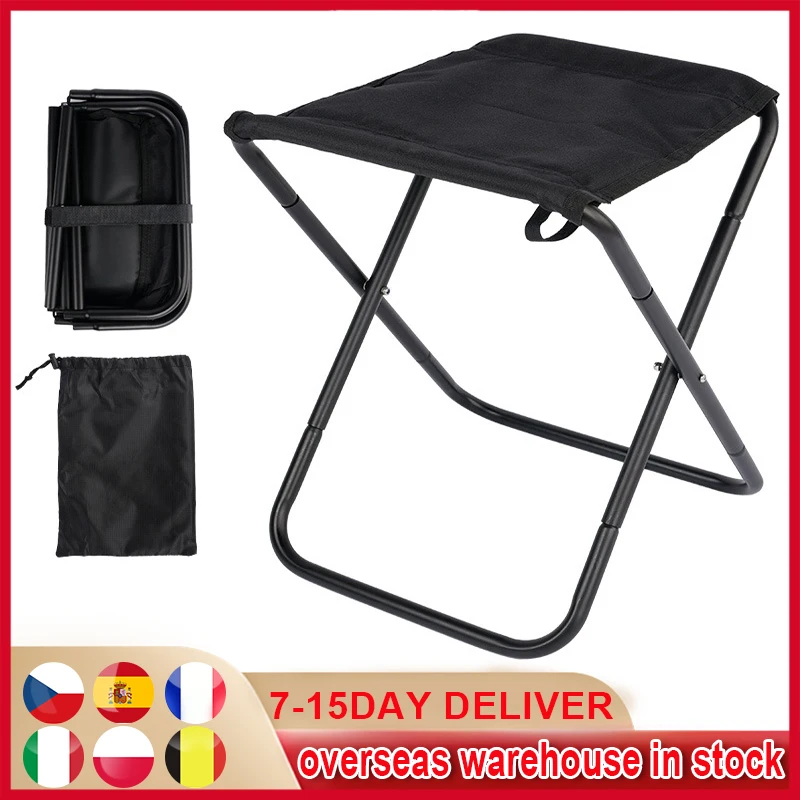 Складной стул повышенной высоты сверхпрочный с высокой нагрузкой уличный для