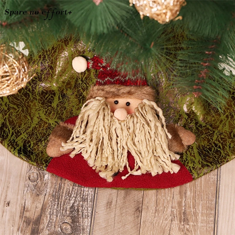 Рождественские декоративные фартуки 60 см красная/зеленая Рождественская елка