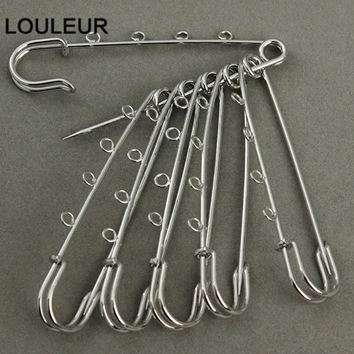 LOULEUR 10 шт./лот 21x90 мм большие длинные свадебные безопасные булавки для броши иглы для женщин DIY брошь булавки ювелирных изделий