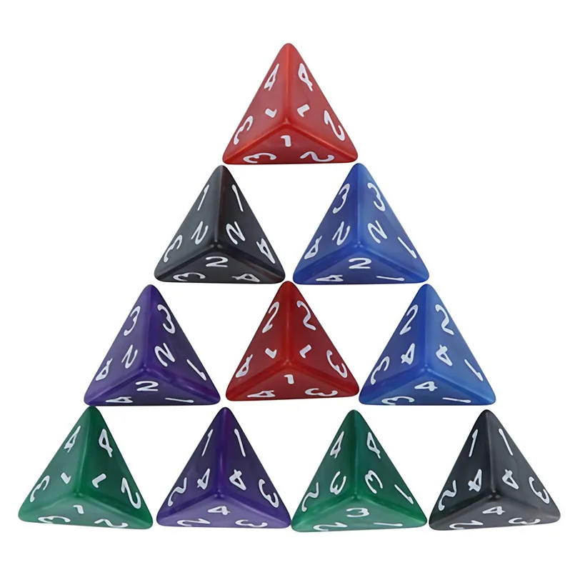 Многоцветные 4 сторонние пинцеты для костей 10 шт.|Кубики| |