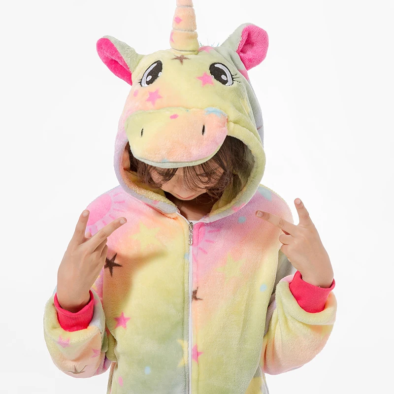 Детские пижамы с анимом и единорогом кигуруми Ститч Pijaams детское одеяло пижама