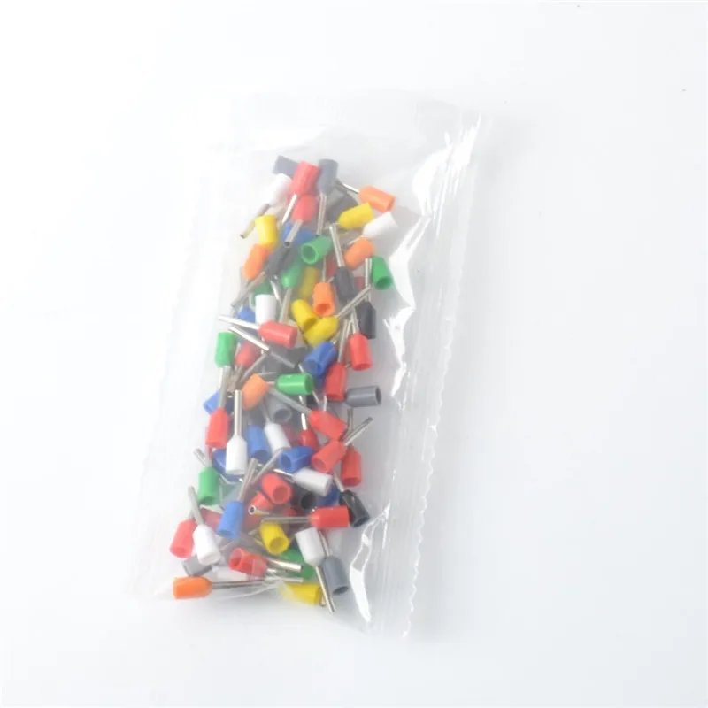 100 шт. набор трубных клемм 0 5-6 мм2 комплект изолированных трубчатых обжимной