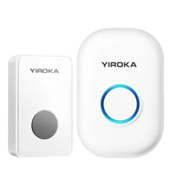 yiroka 58 chime 85db wireless doorbell waterproof 150m remote eu au uk us plug smart door bell battery 1 button 1 2 3 receiver