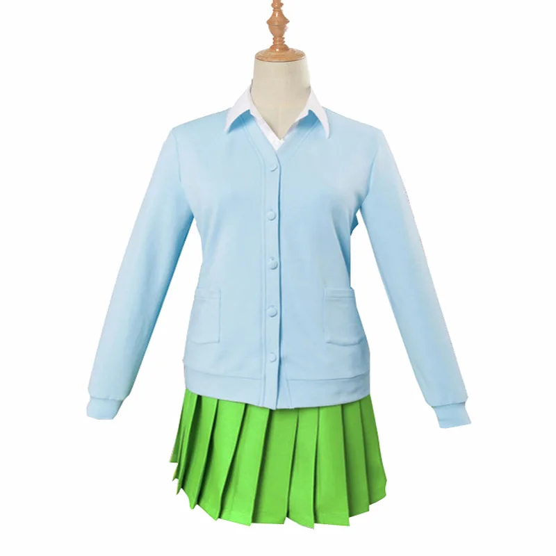 Anime Quintessential Quintuplets Miku Nakano Ichika Nino Cosplay Costume Yotsuba Skirt School Uniform Mardi Gras Dress | Тематическая