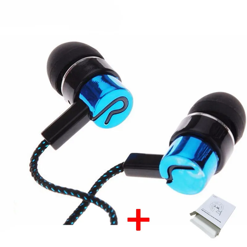 blue with m box Mambaman LR спортивные наушники без микрофона 3,5 мм, стерео наушники-вкладыши, гарнитура для компьютера, сотового телефона, MP3 музыки, D30 Jan12 - Цвет: blue with m box