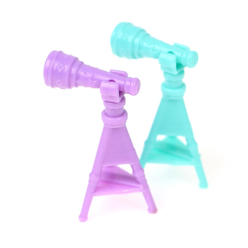 

1pc Doll Telescope Model 1:12 Dollhouse Miniature Version Telescope Doll Home Decor Random Color