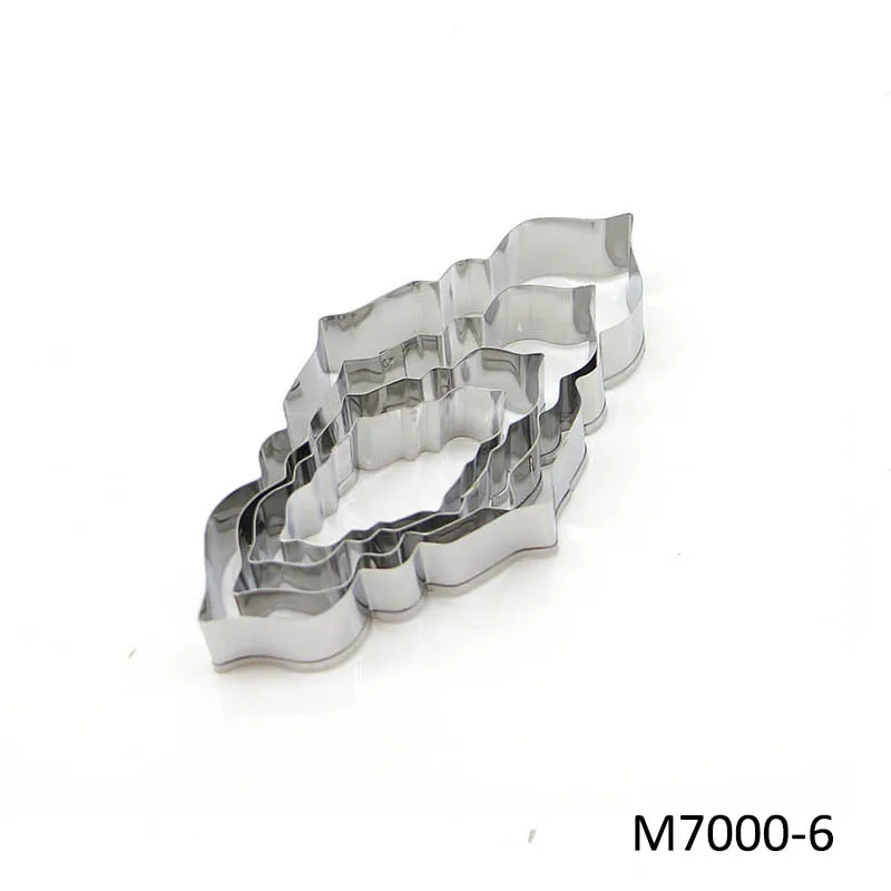 M7000-6 4 шт. в форме цветка, Свадебный декор для вечеринки, инструменты для украшения торта, формы для выпечки печенья, резак для торта, кухонные гаджеты - Цвет: M7000-6