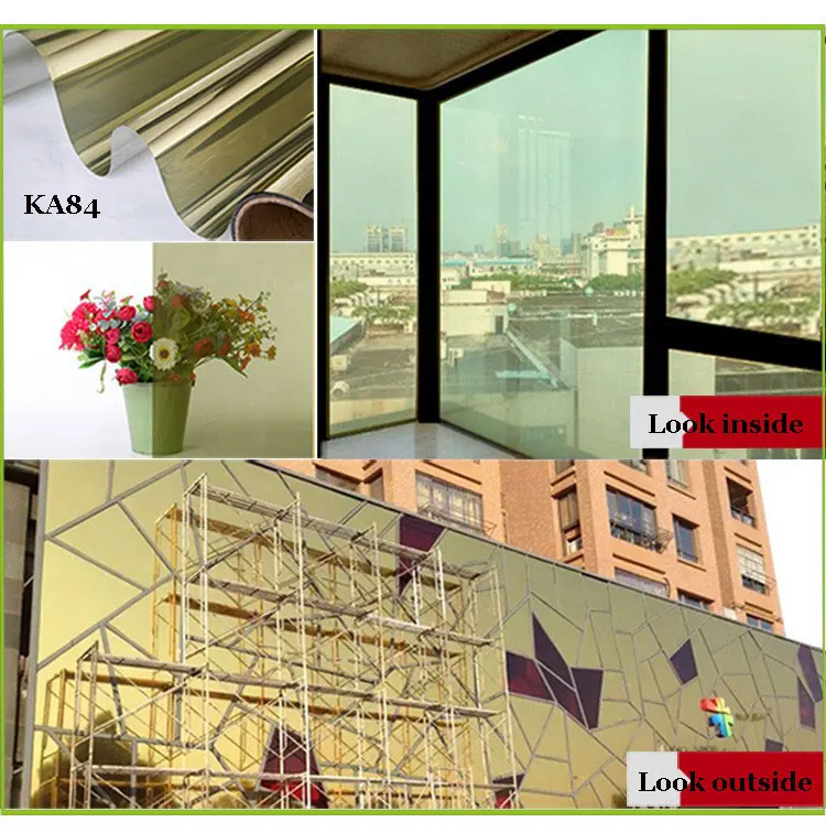 85 см x 8 м пользовательский размер Серебряная теплоизоляционная оконная пленка