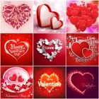 AZQSD квадратная Алмазная вышивка, любовь, сердце, мозаика, стразы, алмазная живопись, пейзаж, вышивка крестиком, искусство