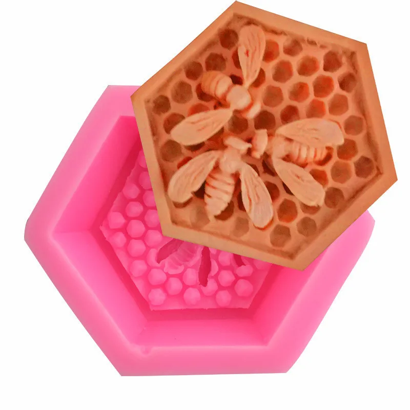 

DIY Bee Nest Craft Soap Molds Cake Chocolate Wax Candle Silicone Mold decorating tools