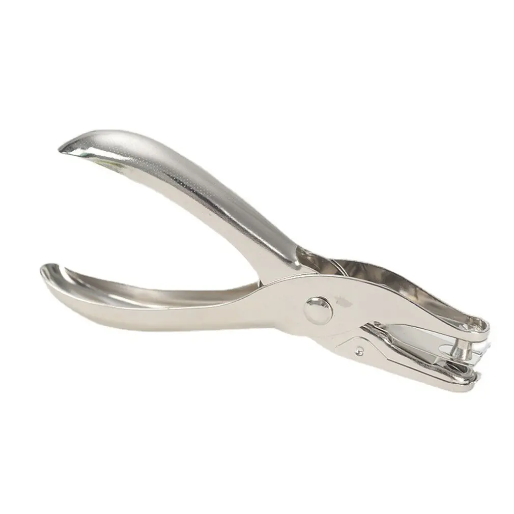 

Single Hole Punch Punch One Hole Chrome Metal Perforator With Multiple Sheets Capacity For Crafts Paper Card Tag Hole Pliers