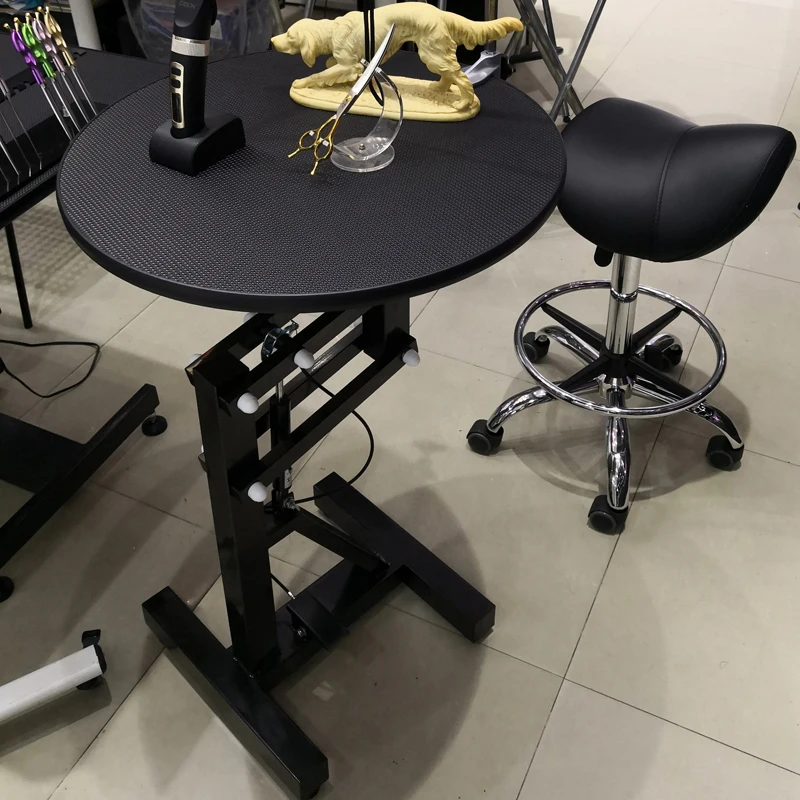 Профессиональный регулируемый круглый поворотный стол для груминга домашних
