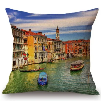 Paris Венеция Лондон Декорации домашнее украшение подушки Чехол для косплея во