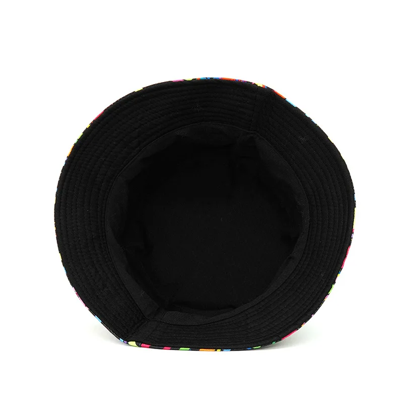 

New Lady Gorras Rainbow Letter Bucket Hats Women Men Outdoor Reversible Bob Chapeau Femme Retro Fisherman Harajuku Hip Hop Cap