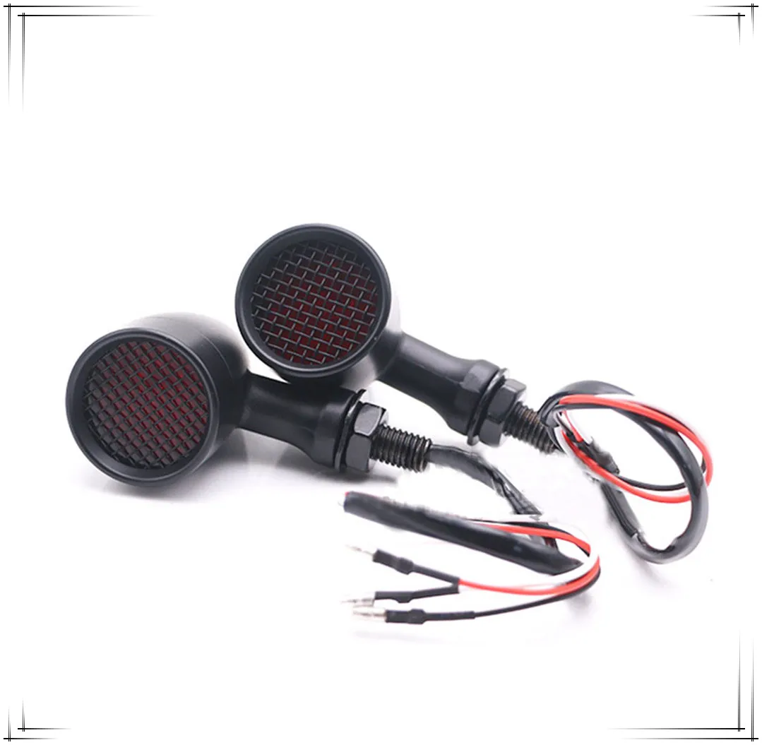 1 пара алюминиевых светодиодных сигналов поворота для мотоцикла Harley Chopper Bobber Yamaha