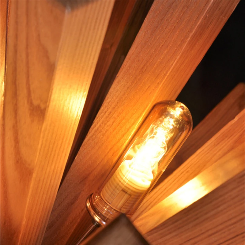 Светодиодный фейерверк взрывобезопасный деревянный подвесной светильник