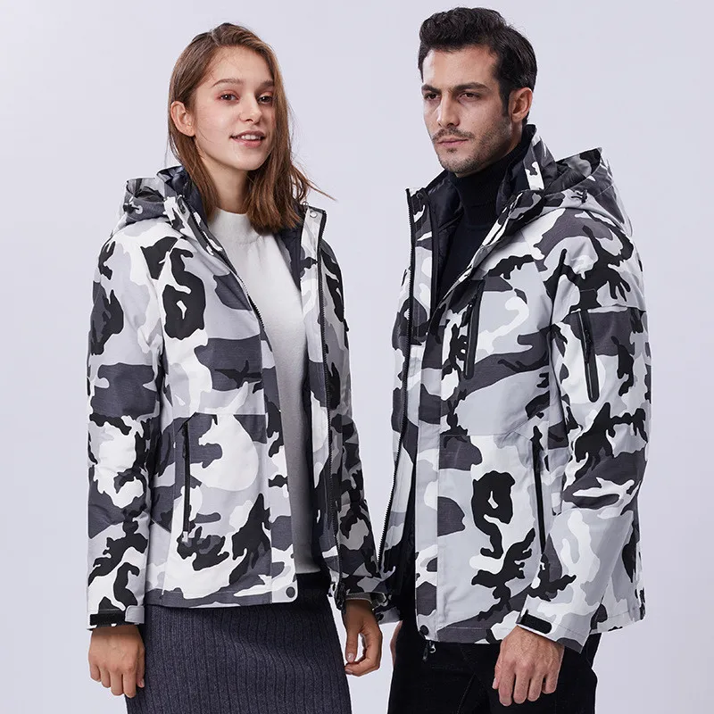 Женский теплый лыжный костюм 2 в 1 водонепроницаемый и ветрозащитный комплект из