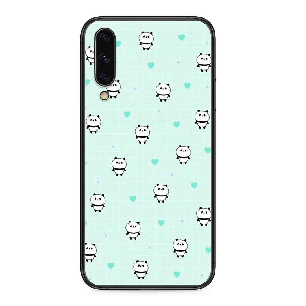 Чехол для телефона Samsung Galaxy черный чехол с пандой A 5 10 20 3 30 40 50 51 7 70 71 E S 4G 16 17 18 |