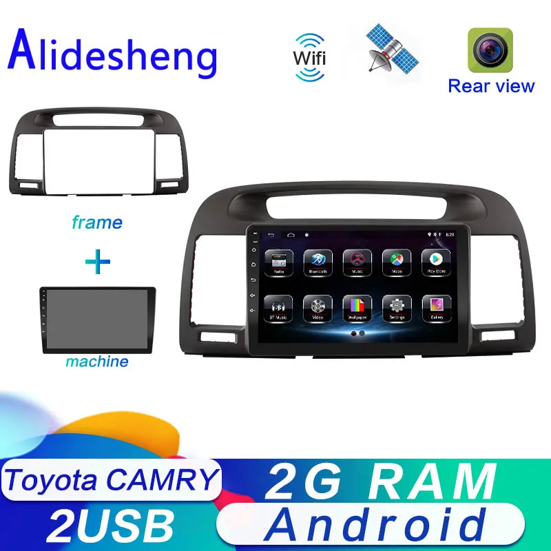 2 Гб ОЗУ Android для Toyota Camry 2002 2003 2004 2005 2006 автомобильный DVD мультимедийный плеер радио