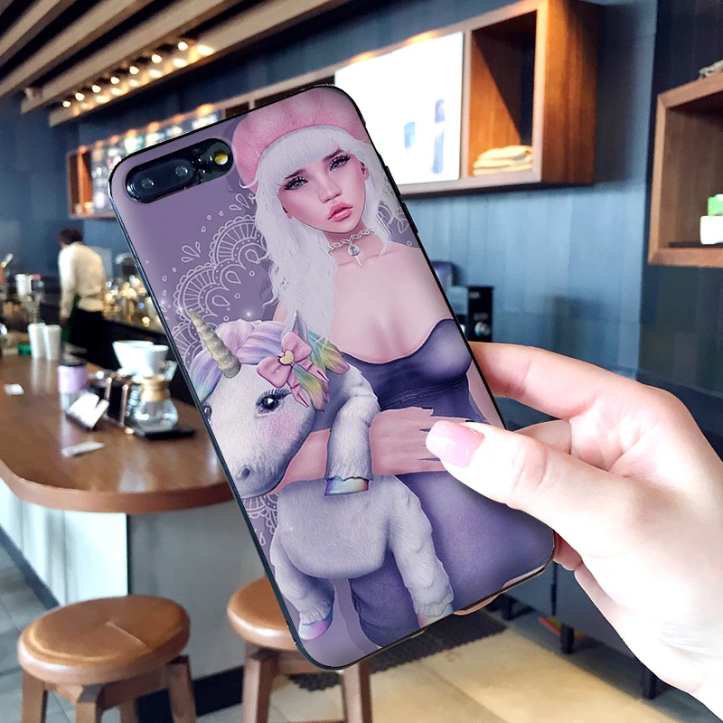 Сексуальная девушка-Шоппер иллюстрация и щенок для Xiaomi Redmi Note 5 S2 7 Plus 6 3 3S Pro 4A 4X 5A 6A