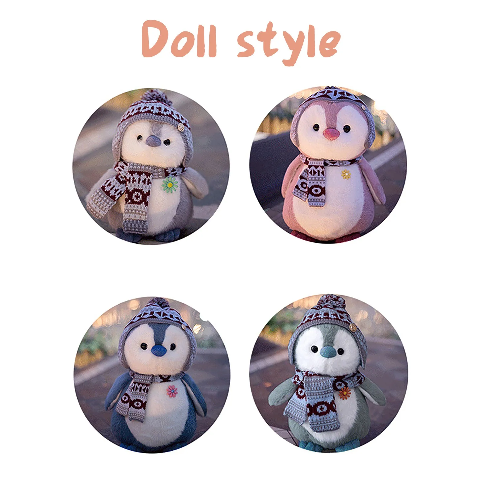 

Penguin Keychain Plush Toys Small Pendant Dolls Cartoon Soft Stuffed Animals Mini Plush Penguins Toy For Kids Girls Gifts