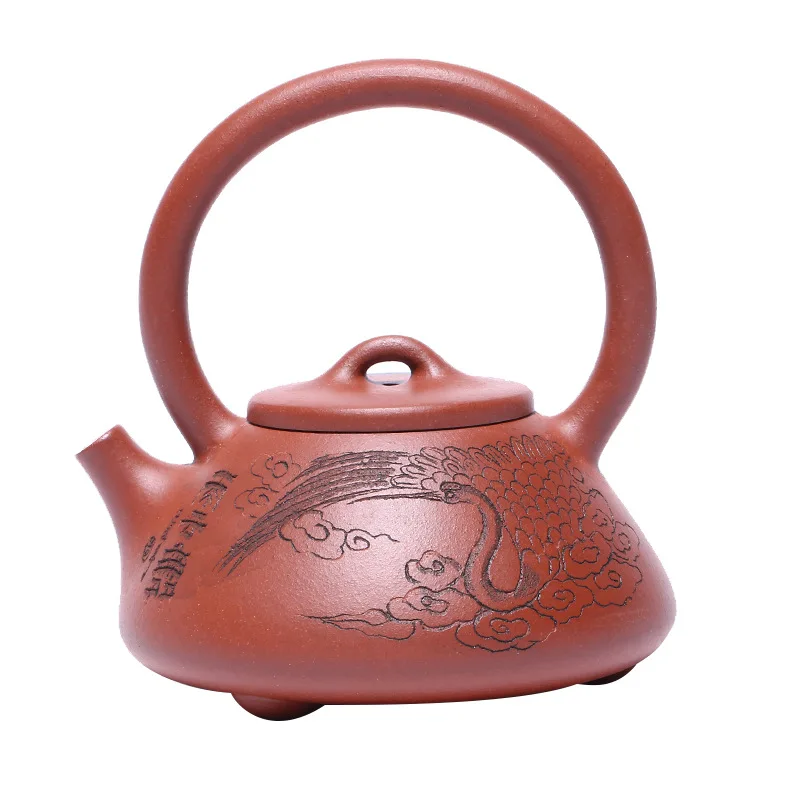 

Yixing raw purple clay handmade kungfu tea set gift goods
