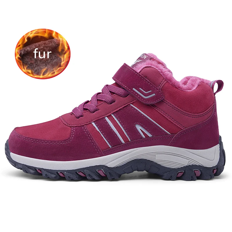 2020 зимняя женская обувь Модные кроссовки Женские уличные Теплые ботильоны с