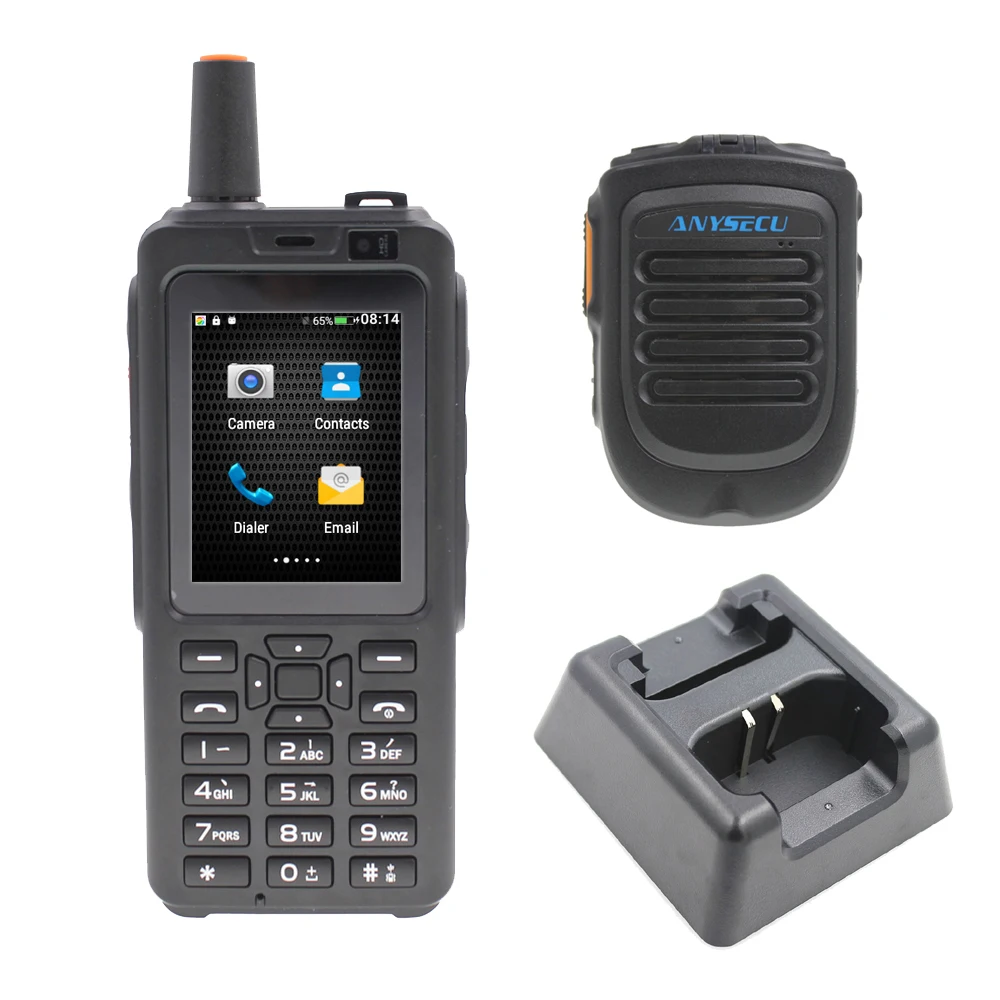 ANYSECU 4G телефон Радио 7S+ 4G LTE POC Telefono Walkie Talkie Android 6,0 Zello Real-PTT Dual SIM дальний fm-приемопередатчик