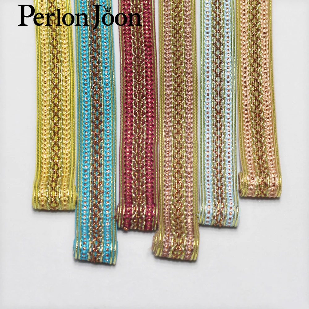 50 ярдов 3 5 см цветная нить тканая лента для одежды в Ретро этническом стиле сумка