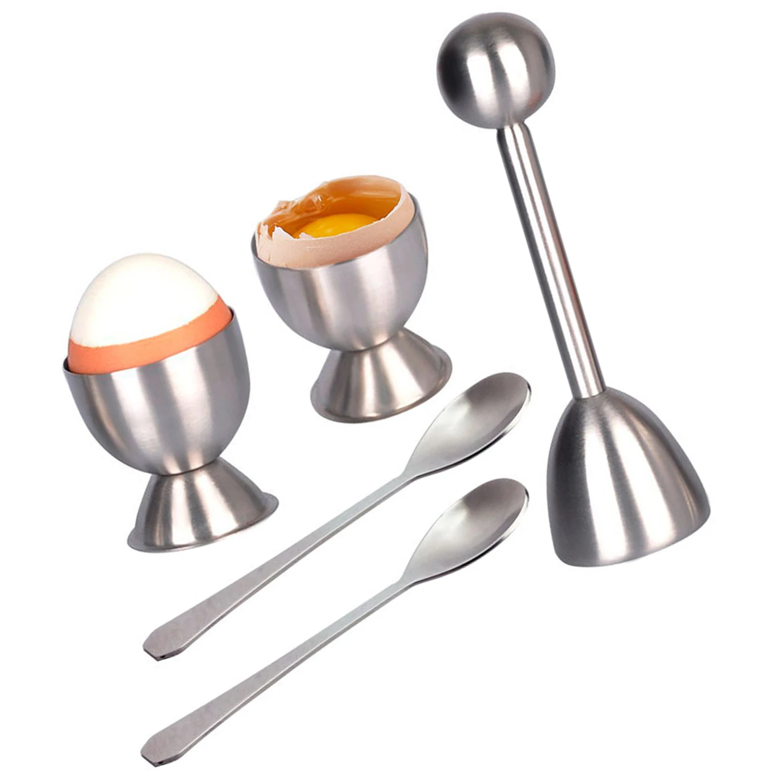 Инструмент для резки яиц верхушка яйца из нержавеющей стали 1 шт. + 2 чашки ложки