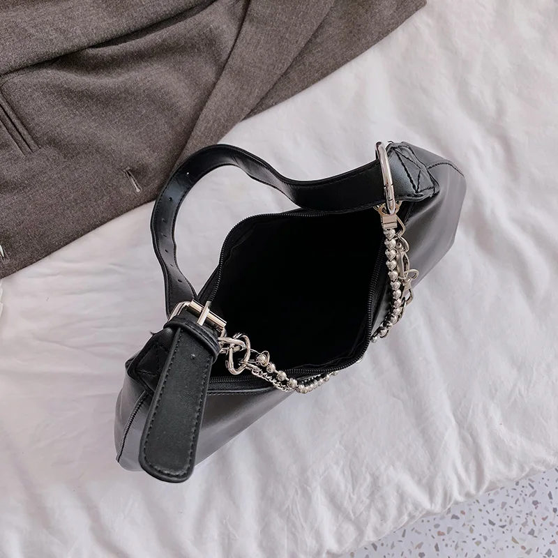 

2020 New Trend Female Shoulder Bags Solid PU Leather Handbags Lady Crossbody Bag Portable Black Ladies Top-Handle Bag Sacs Cabas