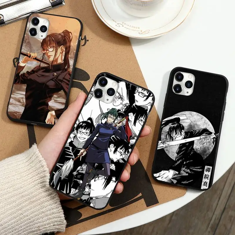 

Anime Jujutsu Kaisen Maki Zenin Phone Case for iPhone 11 12 13 mini pro XS MAX 8 7 6 6S Plus X 5S SE 2020 XR