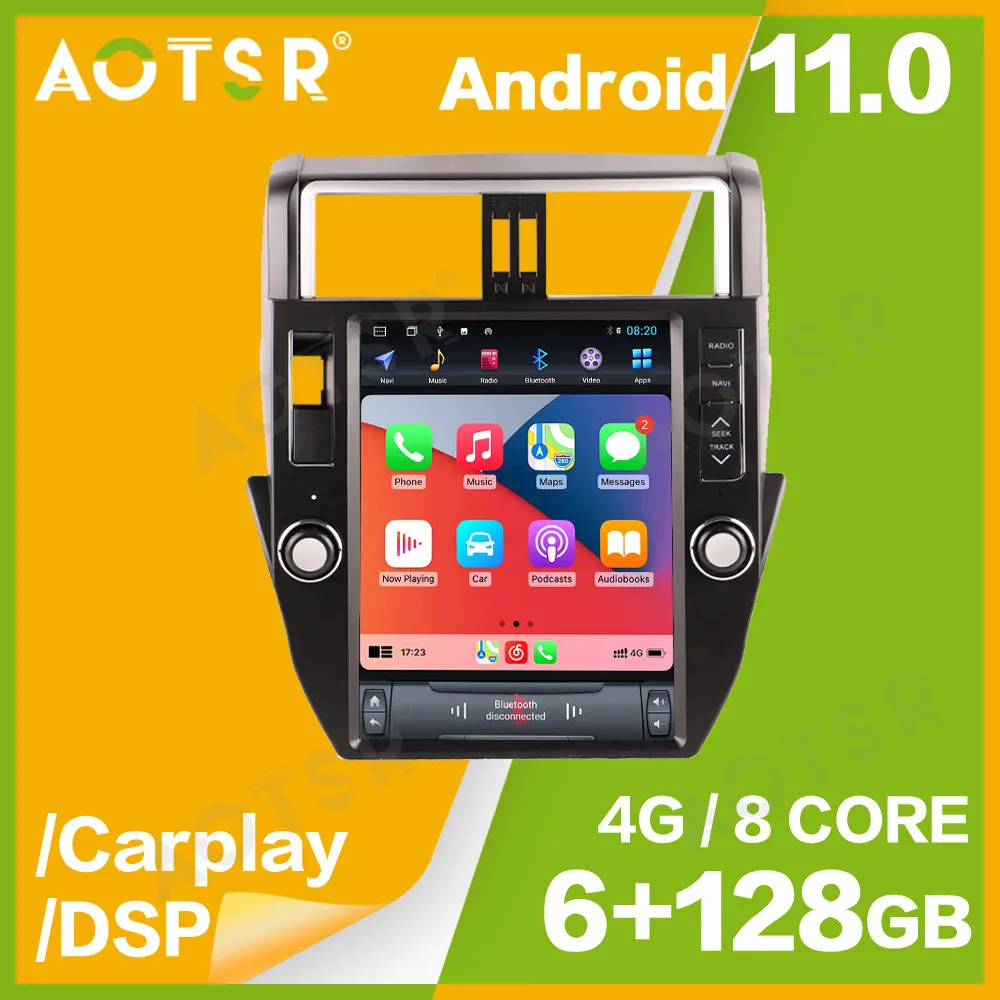 

Android 11 Tesla Style Car Radio GPS For Toyota Prado 2014-2017 Tape Recorder Video Player Autoradio Stereo Receiver