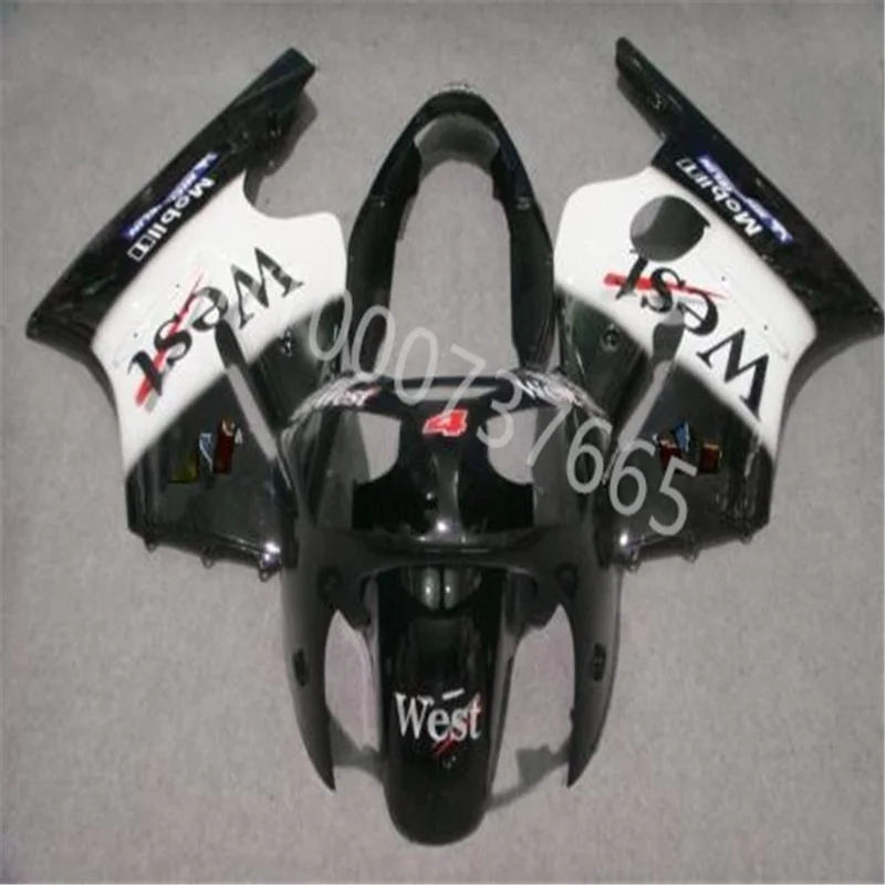 

Лидер продаж, обтекатель из АБС-пластика подходит для KAWASAKI Ninja ZX-12R 2000 2001 Ninja ZX-12R 00-01, черно-белые пластиковые Обтекатели в западном стиле
