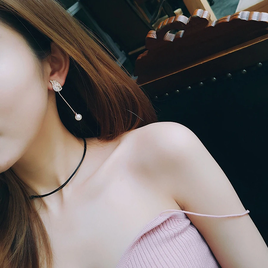 Модные Асимметричные дизайнерские серьги клипсы ювелирные изделия без