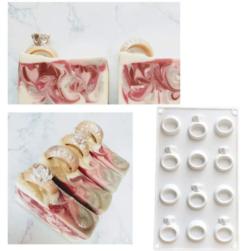 12 отверстий в форме кольца силиконовые формы набор форм для украшения торта