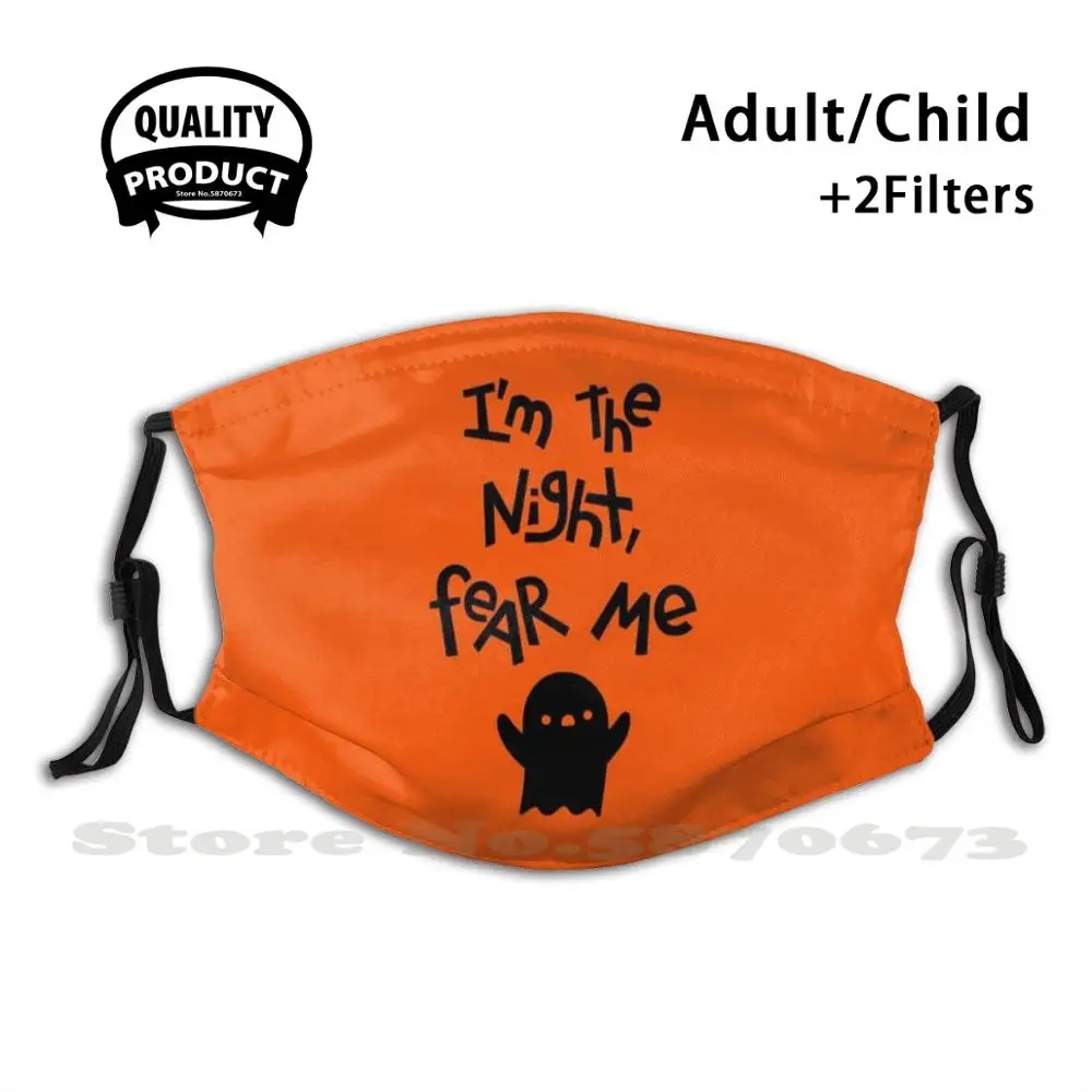 Моющаяся маска для лица вечевечерние НКИ на Хэллоуин с фильтром Я ночь страх