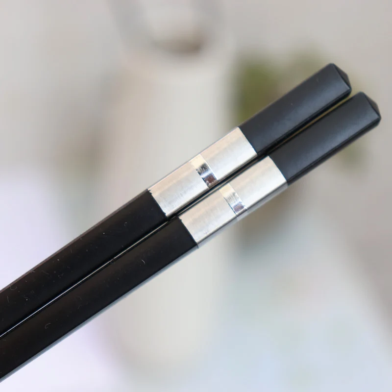 ONE PAIR CHOPSTICKS 1 пара Нескользящие китайские палочки для еды горячий горшок Японская еда суши сплав палочки для еды плоская посуда подарок для друзей - Цвет: ONE PAIR CHOPSTICKS
