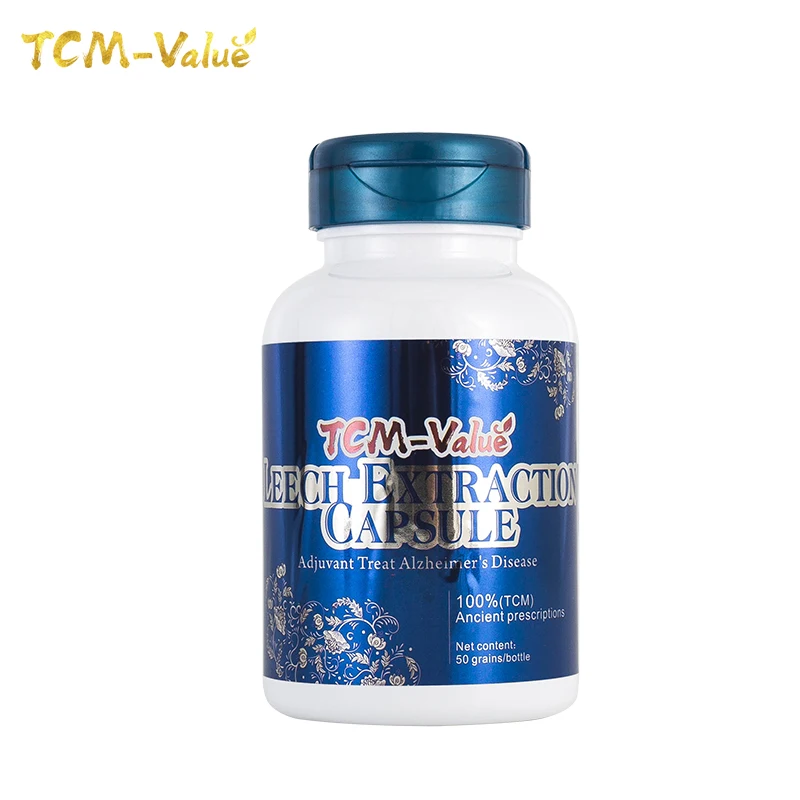 

TCM-Value Leech Extraction Capsule, Adjuvant Treat Alzheimer's Disease, Cure Multiple infarct dementia, Cure Incontinence, 50pcs