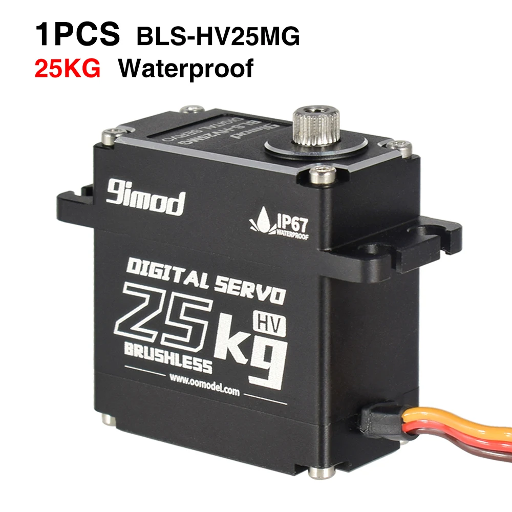 9imod-Servo sin escobillas para coche teledirigido, resistente al agua, sin n&uacute;cleo, 45KG, 35KG, 25KG, Servo Digital de engranaje de Metal-3