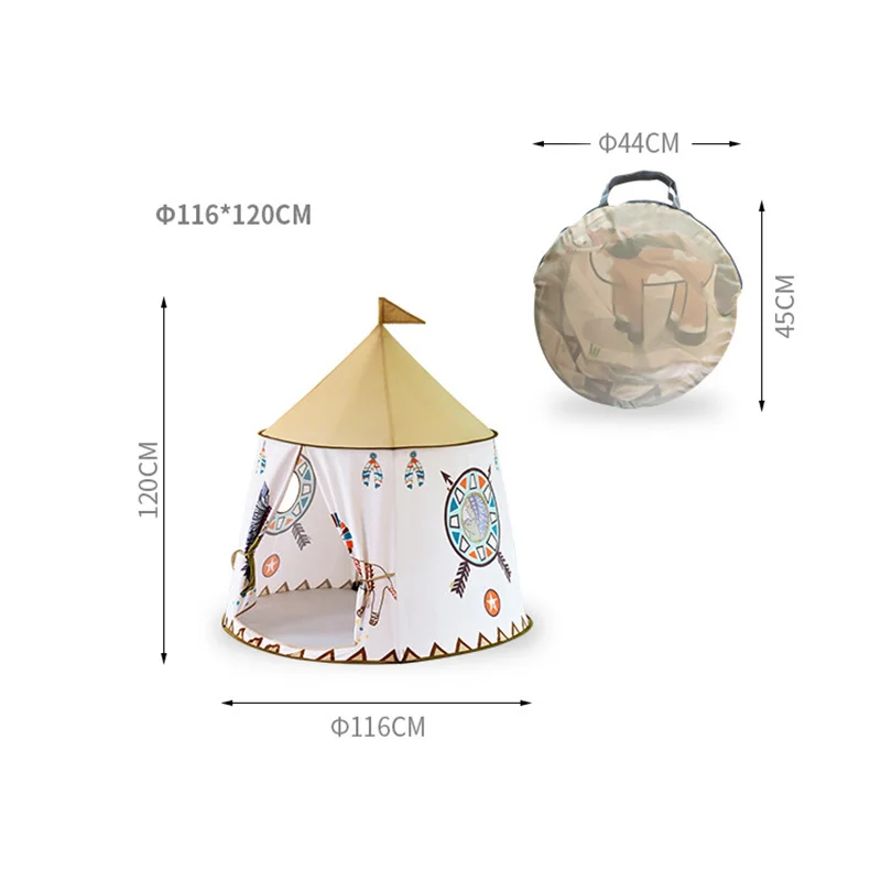 

Children throw tent princess castle teepee ocean ball portable pit foldable play house toy birthday gift for children boy