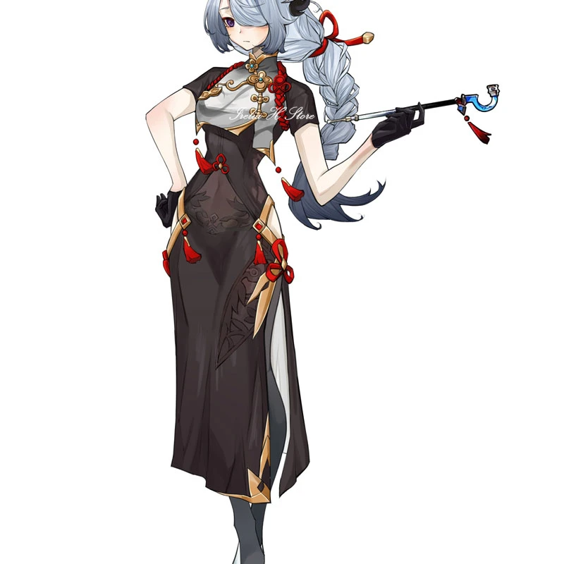 Irelia H Store Shenhe Genshin Impact Cosplay s костюм-Чонсам для косплея костюм на заказ/размер |