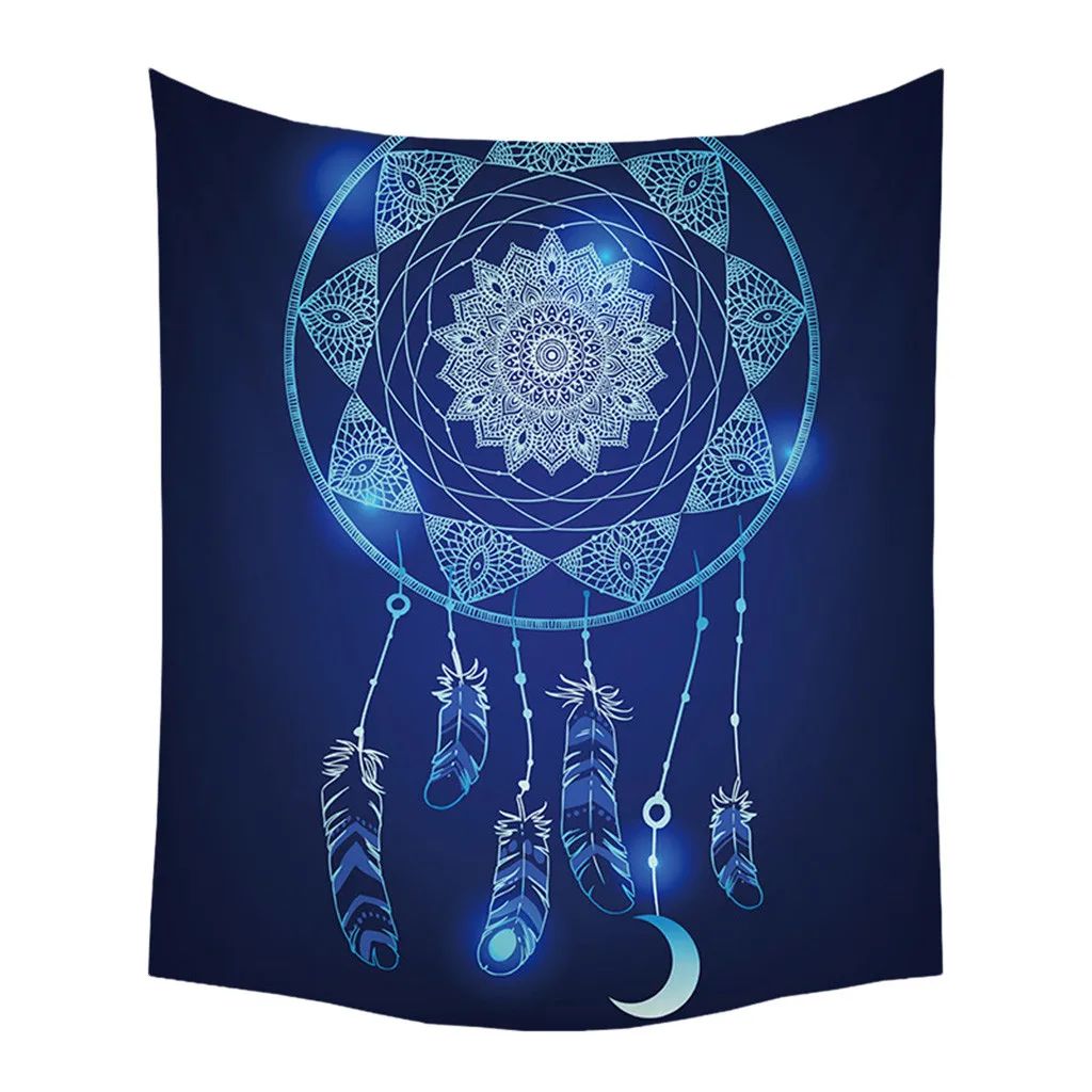 E Психоделический настенный гобелен Матрасы для бассейнов Лев Стрекоза узор ковер Декор колдовство ткань Мандала настенный гобелен из ткани - Цвет: E
