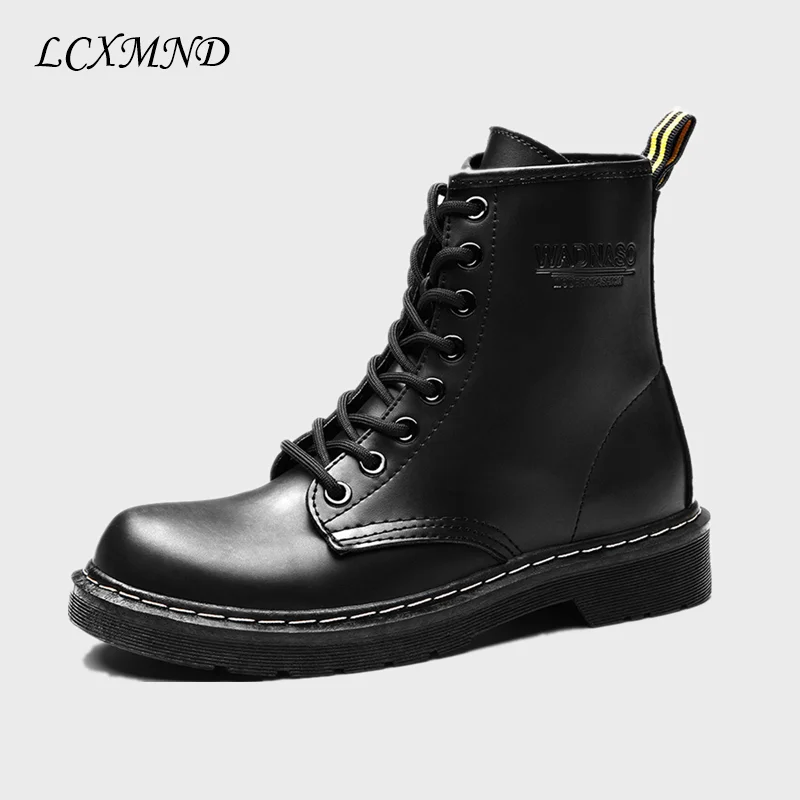 Женские ботинки с заклепками Кожаные шерстяные теплые зимние осенние женские