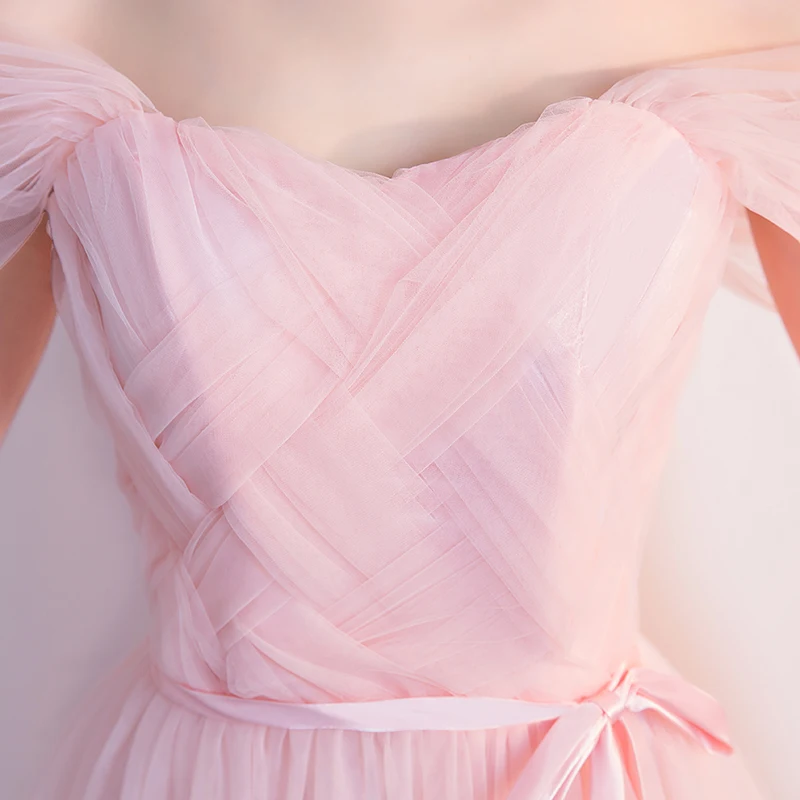 Розовые бордовые платья подружек невесты Элегантное свадебное платье размера