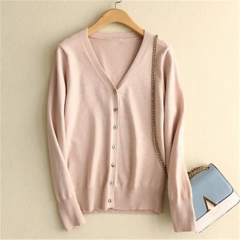 

Женские кардиганы, свитер, Осенний кашемировый Повседневный вязаный свитер, куртка, женская трикотажная одежда на пуговицах, кардиганы
