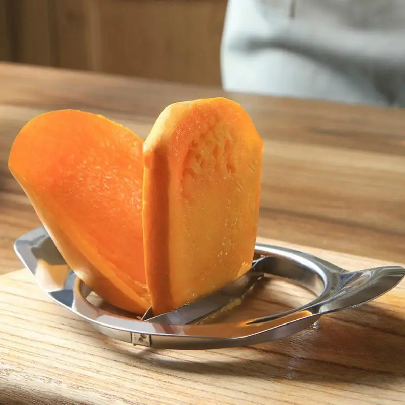Mango сплиттер Нержавеющая сталь манго фрезы Нож для удаления сердцевины и