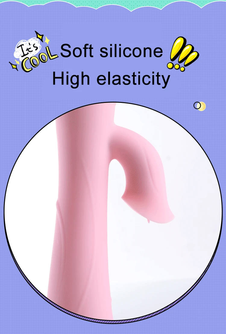 Фаллоимитатор для точки G Вибратор Кролик женщин двойная вибрация силиконовый