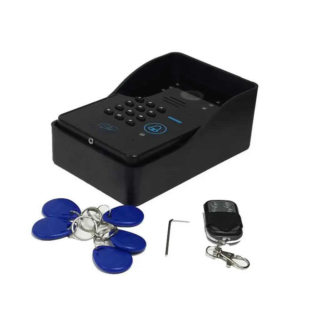 7" Lcd RFID Password wired WiFi Video Door Phone Intercom System Kit+ Electric Strike Lock+ Wireless Remote Control unlock |